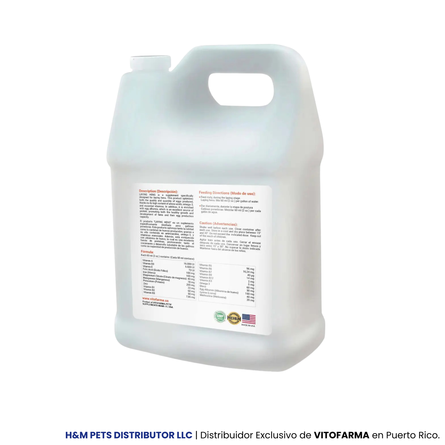 Suplemento vitamínico para Gallinas – Laying Hens Ponedoras
