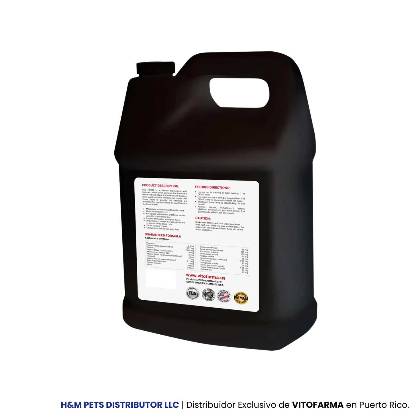 Vitaminas Minerales Aminoácidos para caballos – RED HORSE