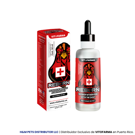 Reborn 60 ML: Recuperador de heridas para gallos