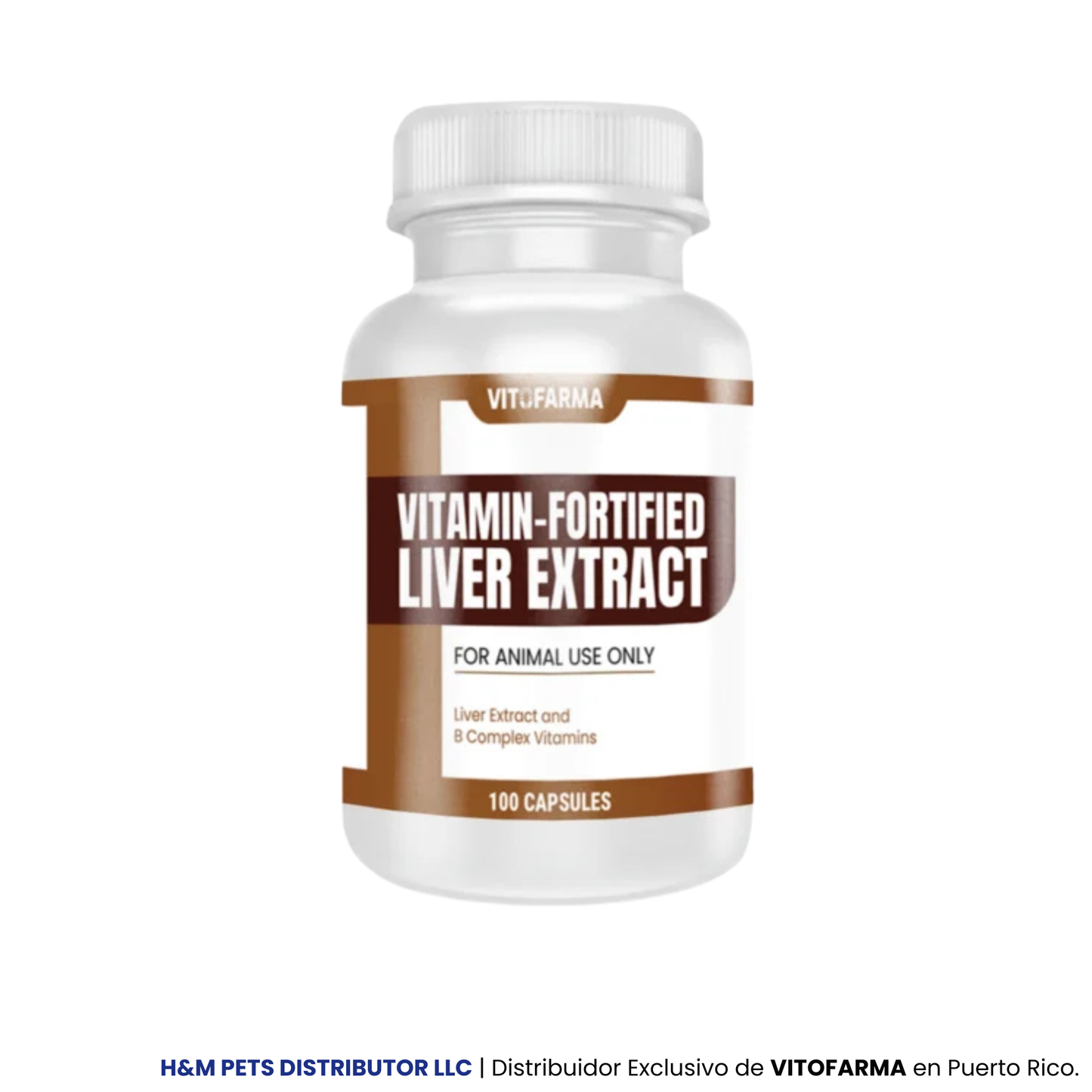 Extracto de Hígado Fortificado con Vitaminas – 100 Cápsulas