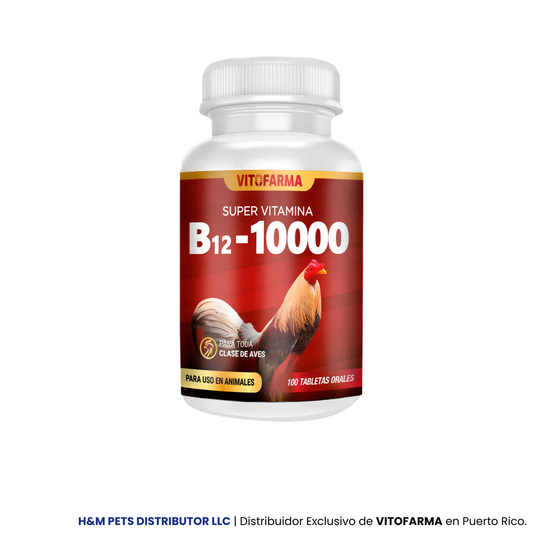 B12 10000 para gallos – Vitamina B12 100 tabletas