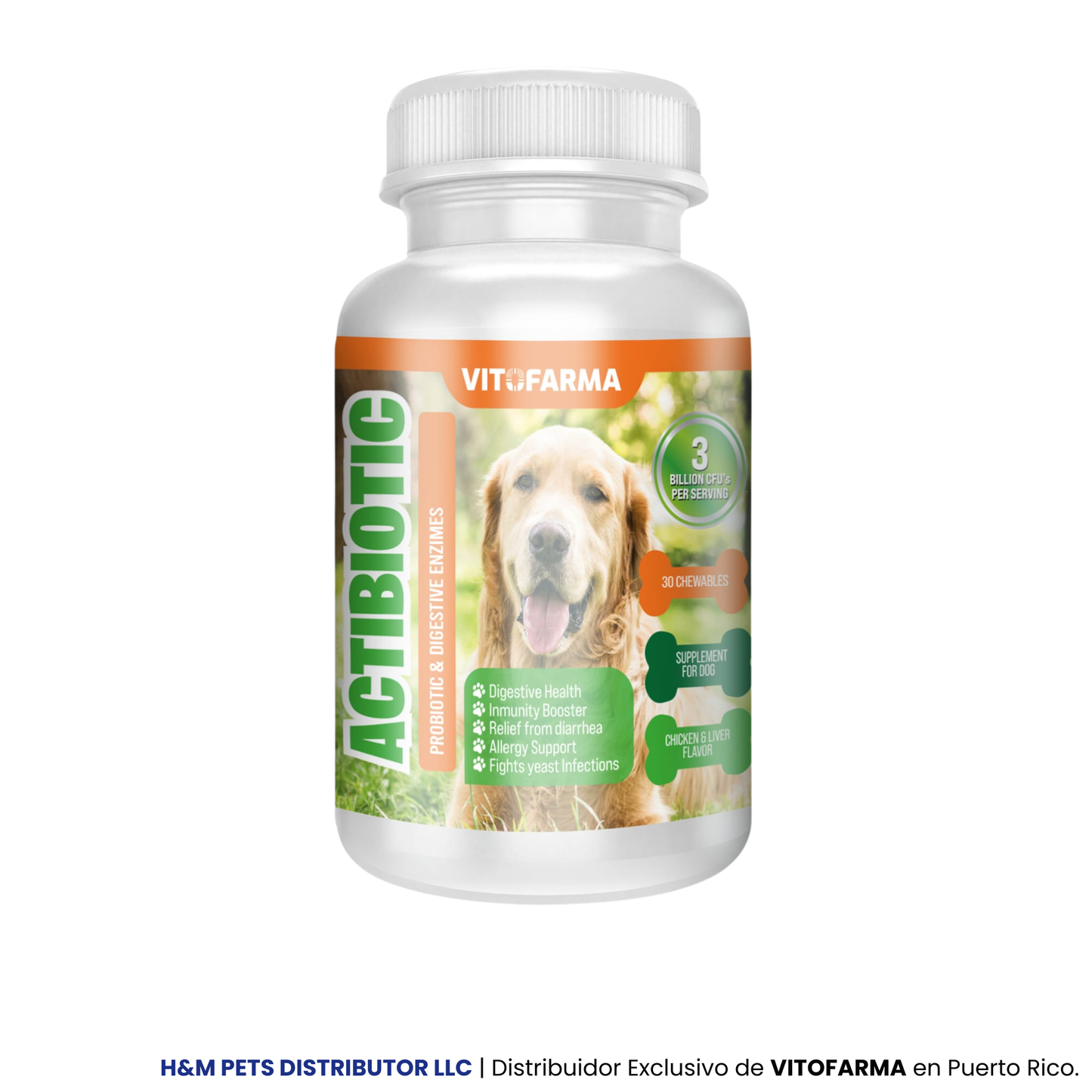 Probióticos Naturales para Perros Actibiotic