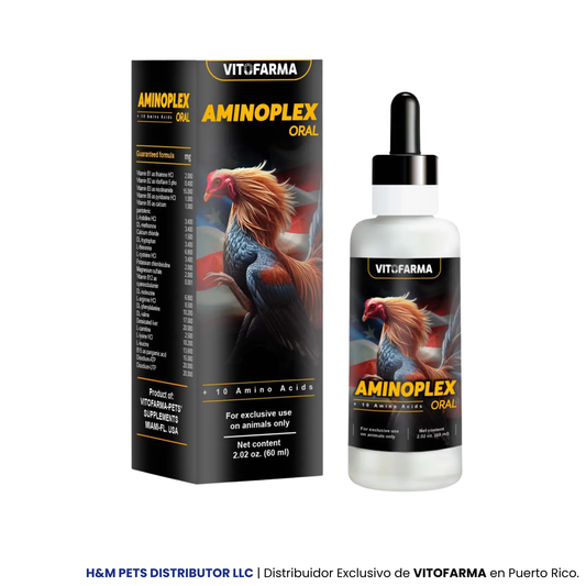 Aminoácidos para Gallos – Aminoplex Oral/ 60ML