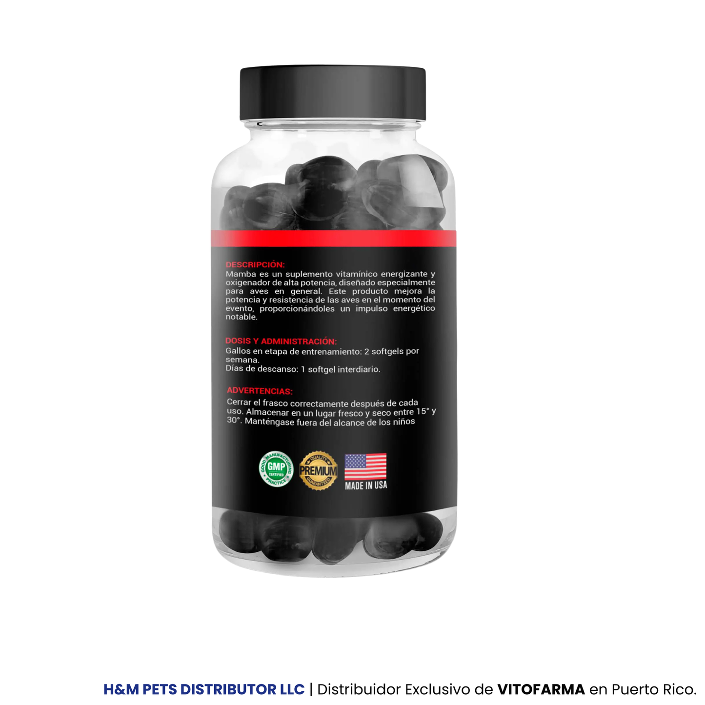 Mamba Rooster Energizante Potente 100 softgels