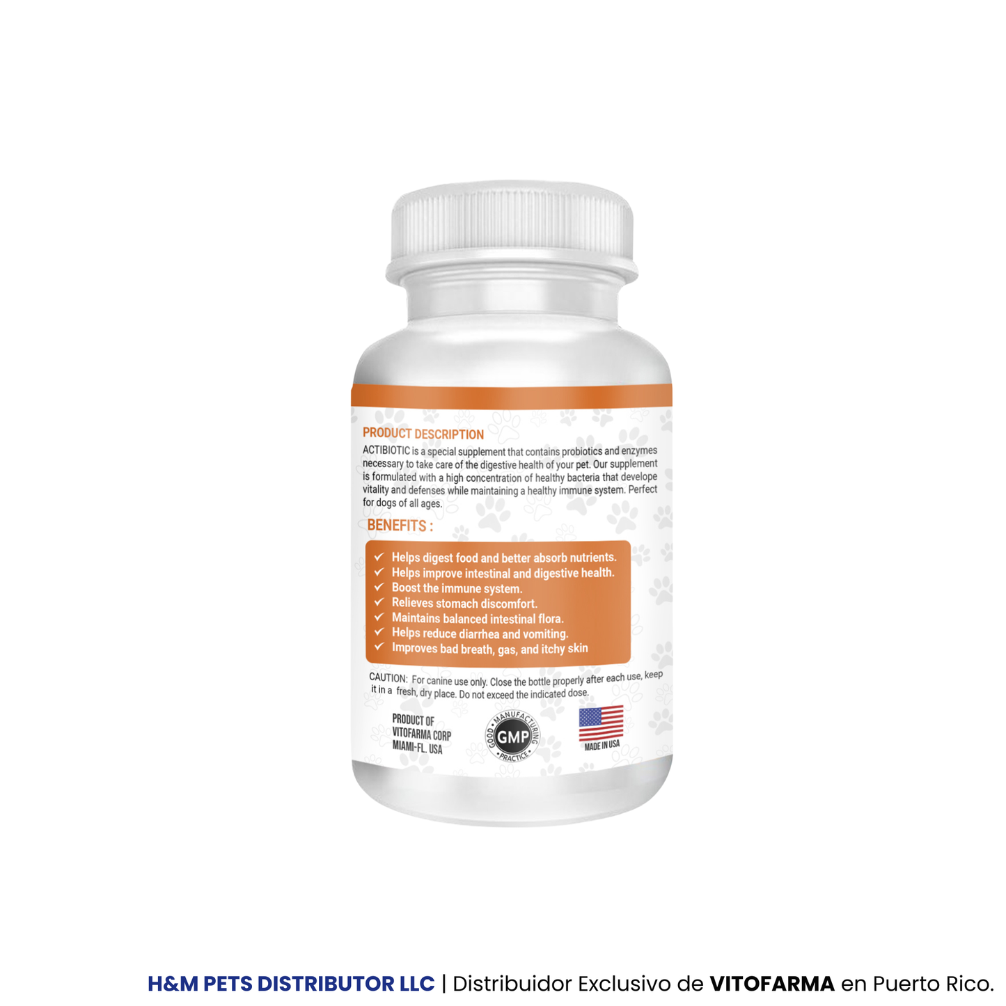 Probióticos Naturales para Perros Actibiotic