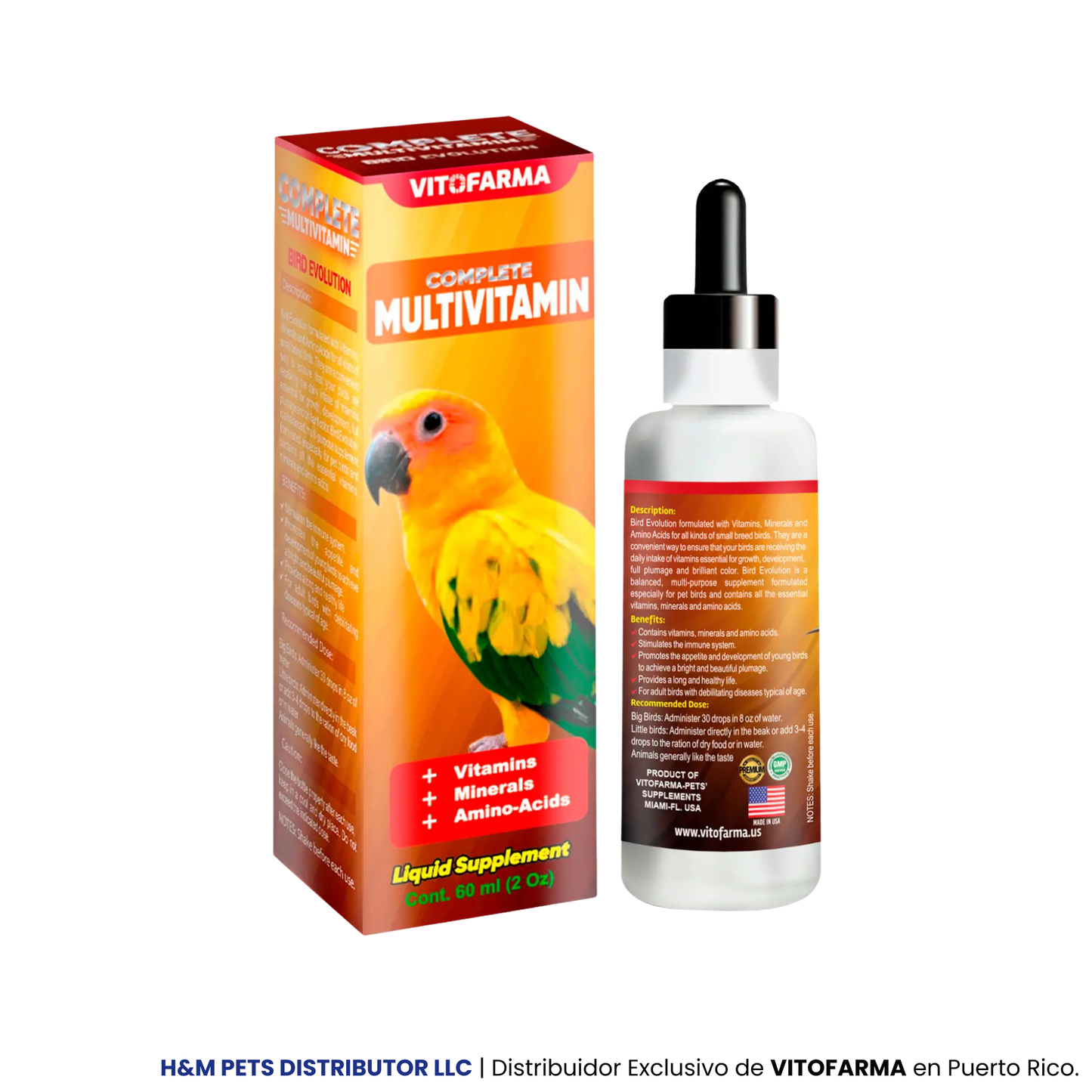 Multivitamínico completo Bird Evolution / 60 ML