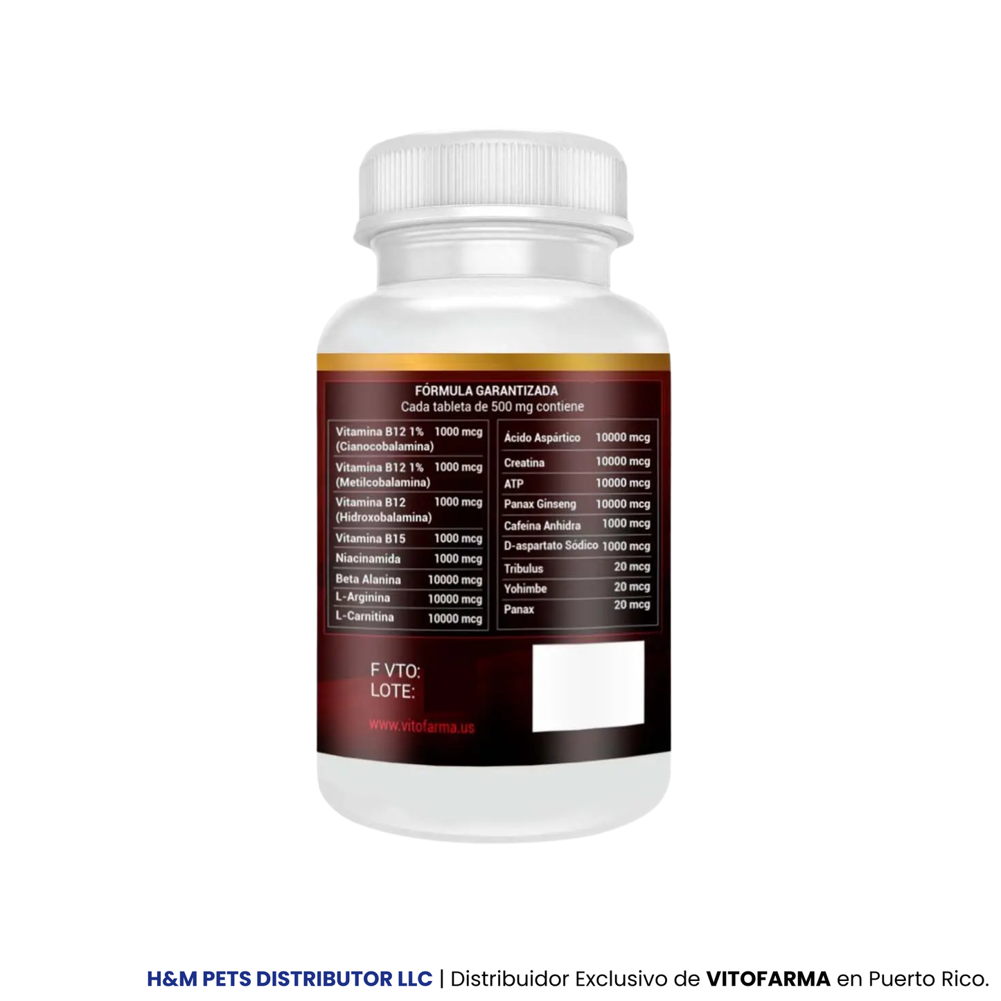 B12 10000 para gallos – Vitamina B12 100 tabletas