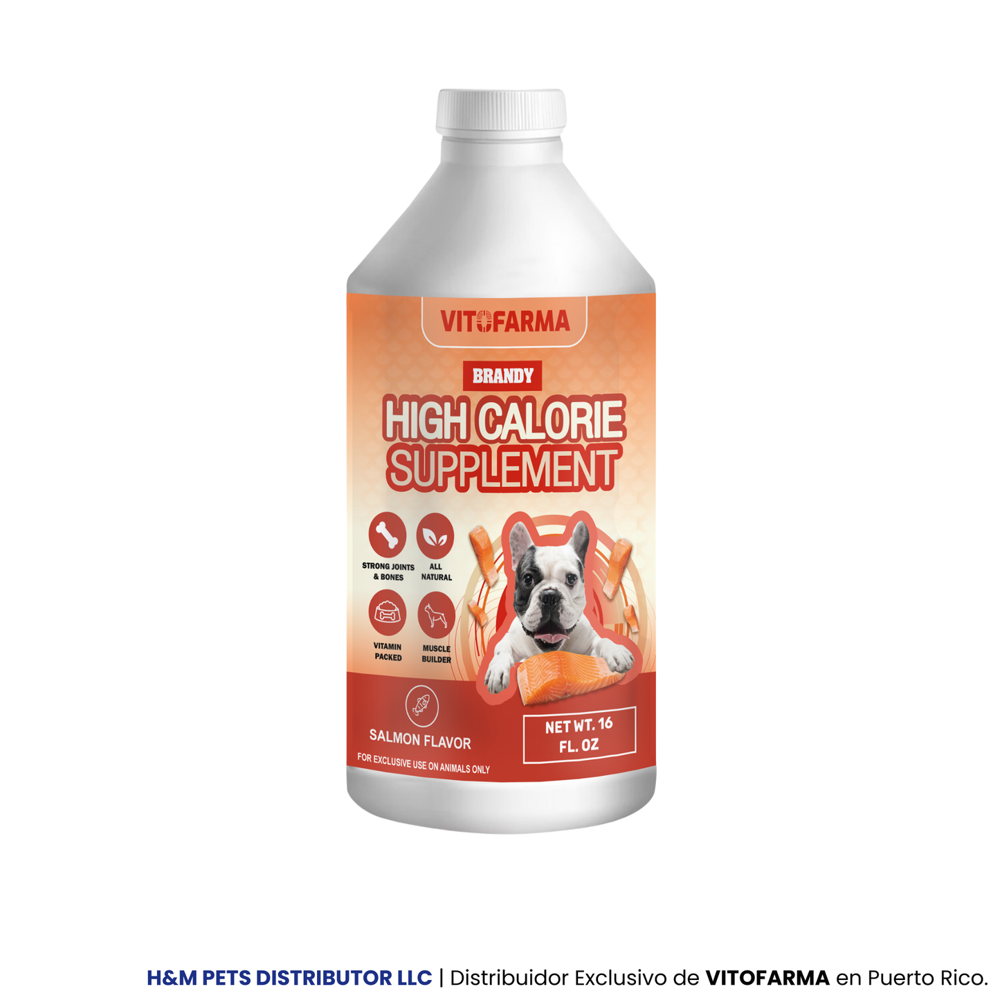Suplemento alto en calorías para perros BRANDY 500 ML