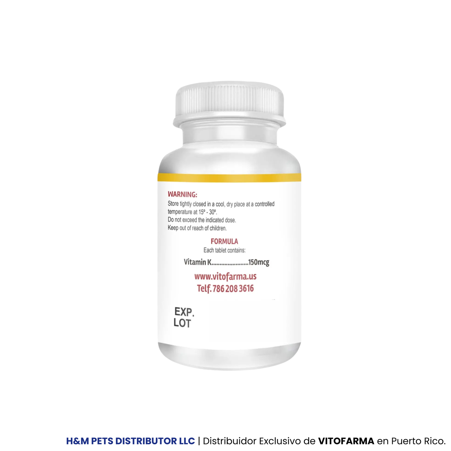 Vitamina VK-150 100 Tabletas