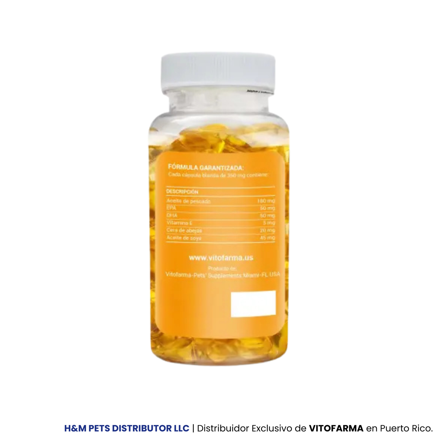 Omega 3 para Gallos – Aceite de Pescado 120 softgels 350 mg