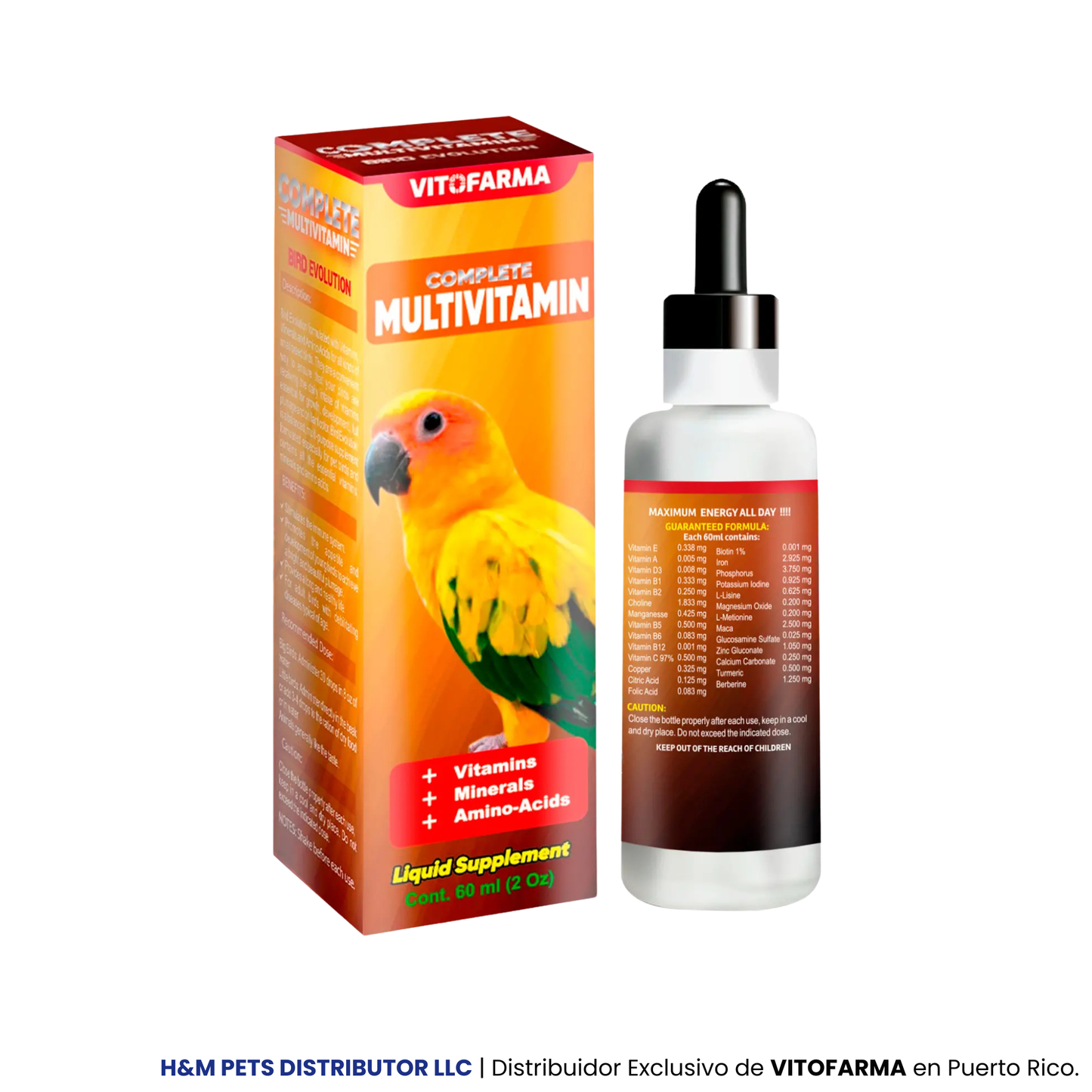 Multivitamínico completo Bird Evolution / 60 ML
